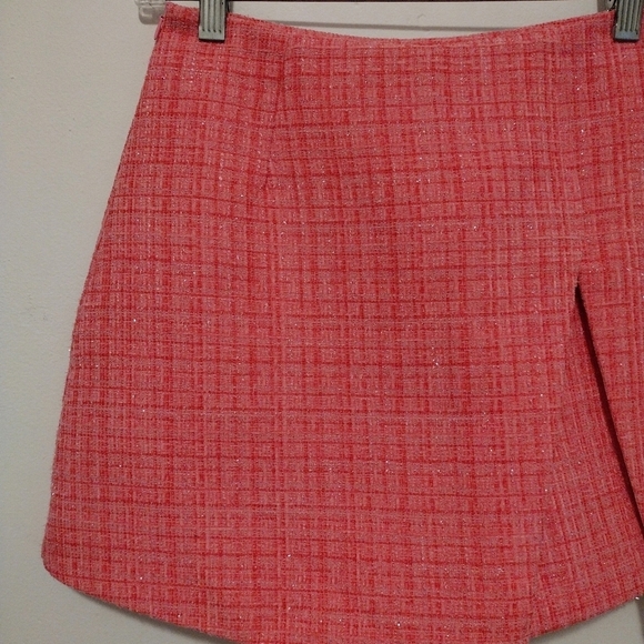 J. Ing - Rashida Pink Slit Mini Skorts - Picture 5 of 16